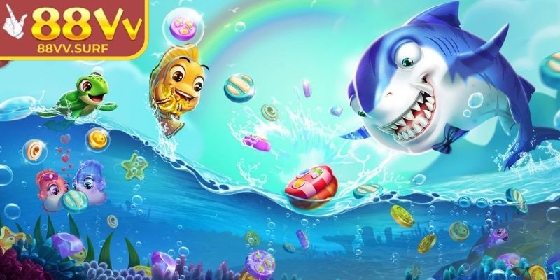 Đánh Cá Vui Vẻ 88VV Mở Hành Trình Giải Trí Cuốn Hút 1 Khung mô phỏng biển sâu tạo tiết tấu tương tác sống động